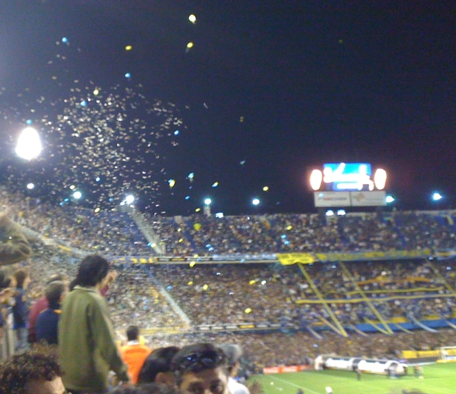 Argentina 2009 start of La Boca game